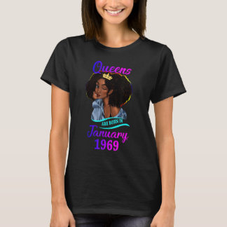 Eine Königin ist Geboren im Januar 1969 Happy 54.  T-Shirt
