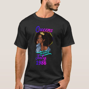 Eine Königin ist Geboren im Juli 1986 Happy 37. Ge T-Shirt