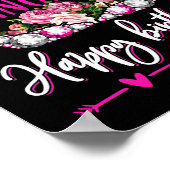 Eine Königin war im Januar glücklich Geburtstag fü Poster (Ecke)