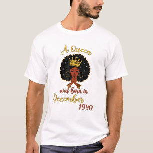 Eine Königin wurde im Dezember 1990 31. Geburtstag T-Shirt