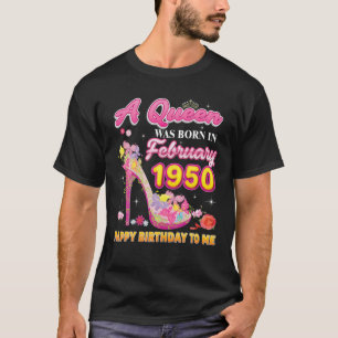 Eine Königin wurde im Februar 1950 Geboren, am Geb T-Shirt