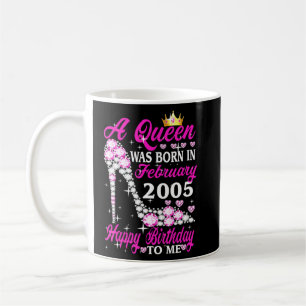 Eine Königin wurde im Februar 2005 18. Geburtstag  Kaffeetasse