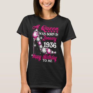 Eine Königin wurde im Januar 1936 Geboren, glückli T-Shirt