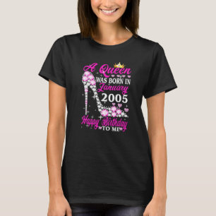 Eine Königin wurde im Januar 2005 18. Geburtstag H T-Shirt