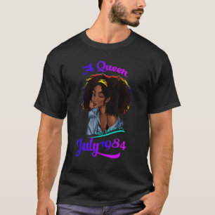 Eine Königin wurde im Juli 1984, 38. Geburtstag, G T-Shirt