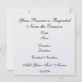 Eine königliche Einladung (Rückseite)