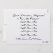 Eine königliche Einladung (Rückseite)