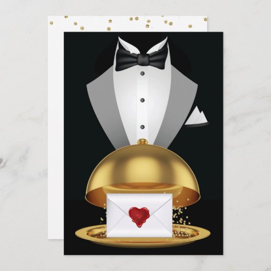 Eine königliche Feiereinladung Einladung (Vorne/Hinten)