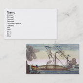 Eine königliche Galeere (spanisch oder Visitenkarte (Vorne/Hinten)