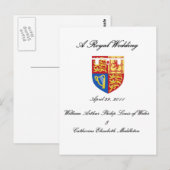 Eine königliche Hochzeit Postkarte (Vorne/Hinten)