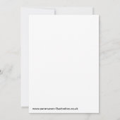 Eine königliche Hochzeitsfeier Einladung (Rückseite)