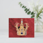 Eine königliche Krone Postkarte (Stehend Vorderseite)