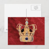 Eine königliche Krone Postkarte (Vorne/Hinten)