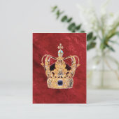 Eine königliche Krone Postkarte (Stehend Vorderseite)