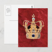 Eine königliche Krone Postkarte (Vorne/Hinten)