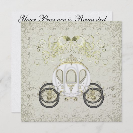 Eine königliche Veranstaltung / ein Party - SRF Einladung (Vorne/Hinten)