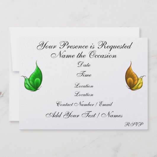 Eine königliche Veranstaltung - SRF Einladung (Rückseite)