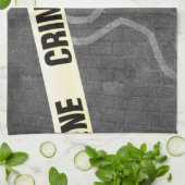 Eine Kontur einer Person auf einer Straße. Mord? S Handtuch (Gefaltet)