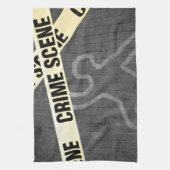 Eine Kontur einer Person auf einer Straße. Mord? S Handtuch (Vertikal)