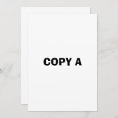 eine Kopie Einladung (Vorne/Hinten)