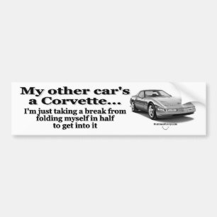 Eine Korvette anderen Autos Autoaufkleber