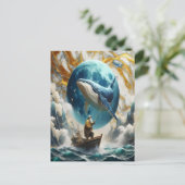 Eine kosmische Fischerei Postkarte (Stehend Vorderseite)