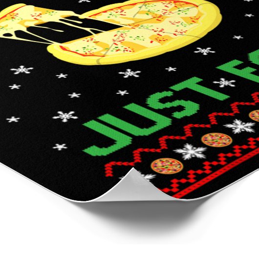 Eine köstliche Käsepizza Alone Fun Kevin X-mas Zuh Poster (Ecke)