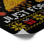 Eine köstliche Käsepizza für mich allein Zuhause C Poster (Ecke)