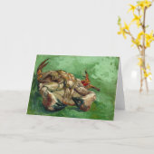 Eine Krabbe auf dem Rücken | Vincent van Gogh Karte (Gelbe Blume)