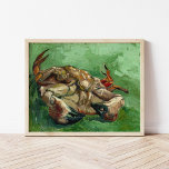 Eine Krabbe auf dem Rücken | Vincent van Gogh Poster<br><div class="desc">Ein Crab auf seinem Rücken (1888) von Vincent van Gogh ist ein beeindruckendes Stillleben-Gemälde mit einer Krabbe auf dem Rücken, gerendert mit kühnen, ausdrucksstarken Pinselstrichen und einer lebhaften Farbpalette. Die rötlichen Farbtöne der Krabbe-Muschel kontrastieren dramatisch mit dem grünen und gelben Hintergrund und schaffen eine lebendige und dynamische Komposition. Diese Arbeit...</div>