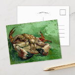 Eine Krabbe auf dem Rücken | Vincent van Gogh Postkarte<br><div class="desc">Ein Crab auf seinem Rücken (1888) von Vincent van Gogh ist ein beeindruckendes Stillleben-Gemälde mit einer Krabbe auf dem Rücken, gerendert mit kühnen, ausdrucksstarken Pinselstrichen und einer lebhaften Farbpalette. Die rötlichen Farbtöne der Krabbe-Muschel kontrastieren dramatisch mit dem grünen und gelben Hintergrund und schaffen eine lebendige und dynamische Komposition. Diese Arbeit...</div>