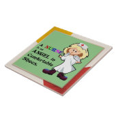 Eine Krankenschwester ist ein Engel in bequemen Sc Fliese (Seite)