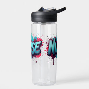 Eine Krankenschwester Typografie auf einem farbenf Trinkflasche