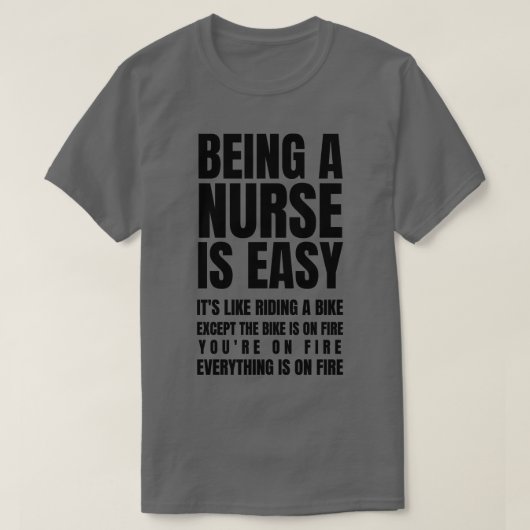Eine Krankenschwester zu sein, ist einfach, wie ei T-Shirt (Design vorne)