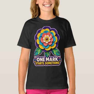 Eine kreative Lern-Papierblume von One Mark T-Shirt
