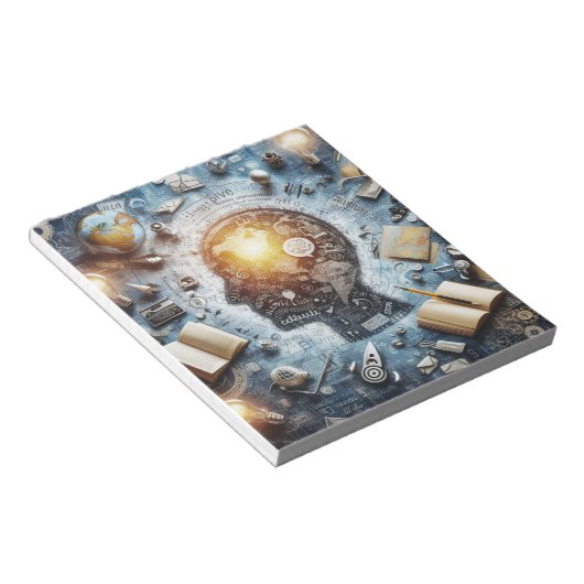 Eine kreative Welt in sich Notizblock (angewinkelt)