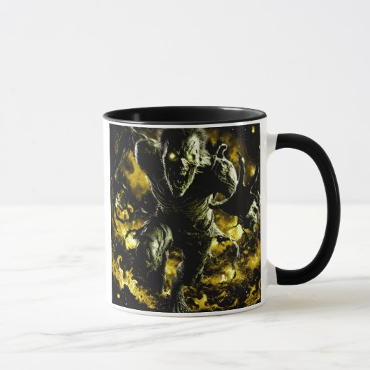 Eine Kreatur aus einem Horrorfilm. Tasse (Rechts)