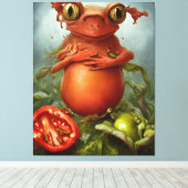 Eine Kreatur im Salat Leinwanddruck (Insitu (Holzboden))