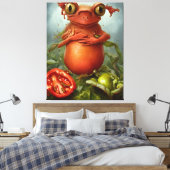 Eine Kreatur im Salat Leinwanddruck (Insitu (Schlafzimmer))