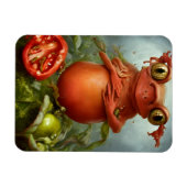 Eine Kreatur im Salat Magnet (Horizontal)