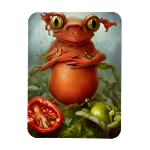 Eine Kreatur im Salat Magnet