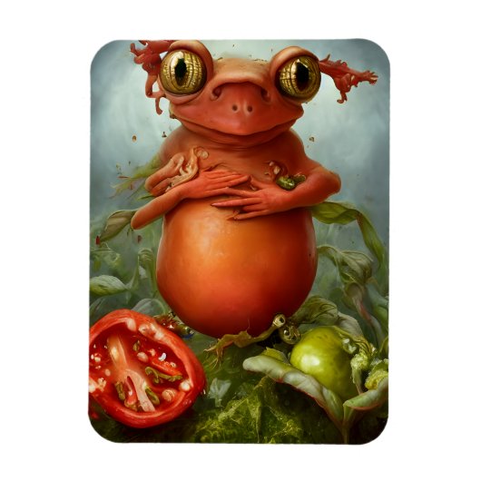 Eine Kreatur im Salat Magnet (Vertikal)