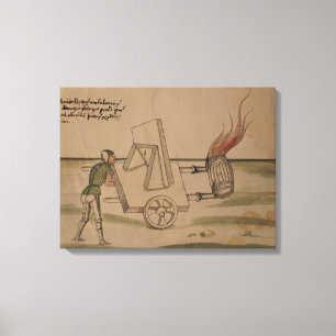 Eine Kriegsmaschine, Illustration von 'De Leinwanddruck
