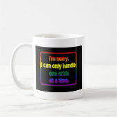 Eine Krise auf einmal Kaffeetasse (Links)