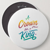 Eine Krone für einen König Button (Vorne & Hinten)
