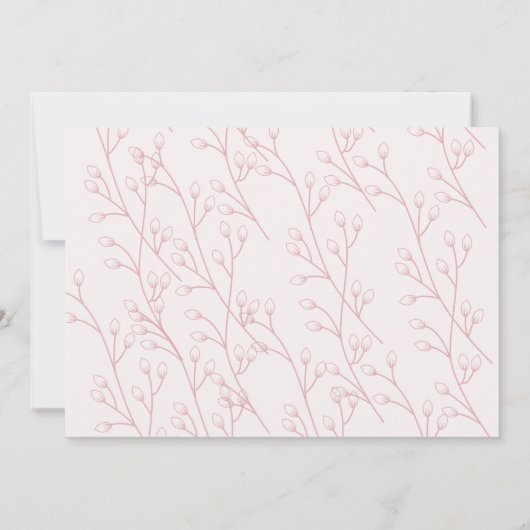 "Eine Krone für Prinzessinnen" Pastel Shade Kinder Einladung (Rückseite)