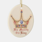 Eine Krone Seiner Majestät König Keramikornament (Rechts)
