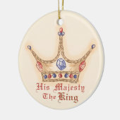 Eine Krone Seiner Majestät König Keramikornament (Links)