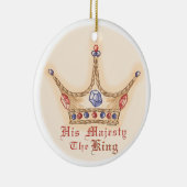 Eine Krone Seiner Majestät König Keramikornament (Rechts)