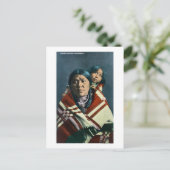 Eine kruge indische Madonna mit Kind Postkarte (Stehend Vorderseite)